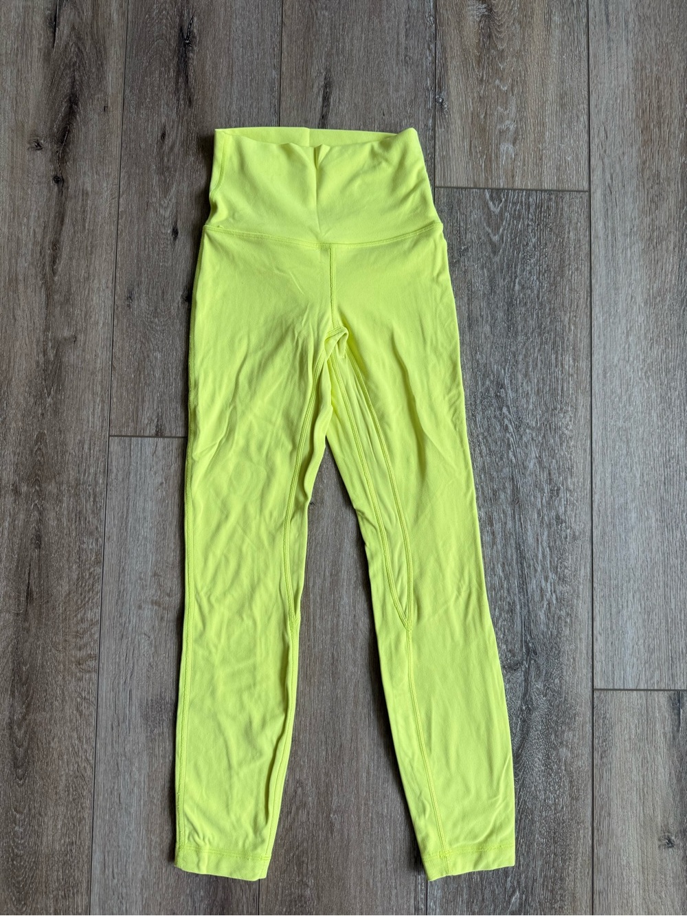 Lululemon Neon Yellow High-Waist Leggings